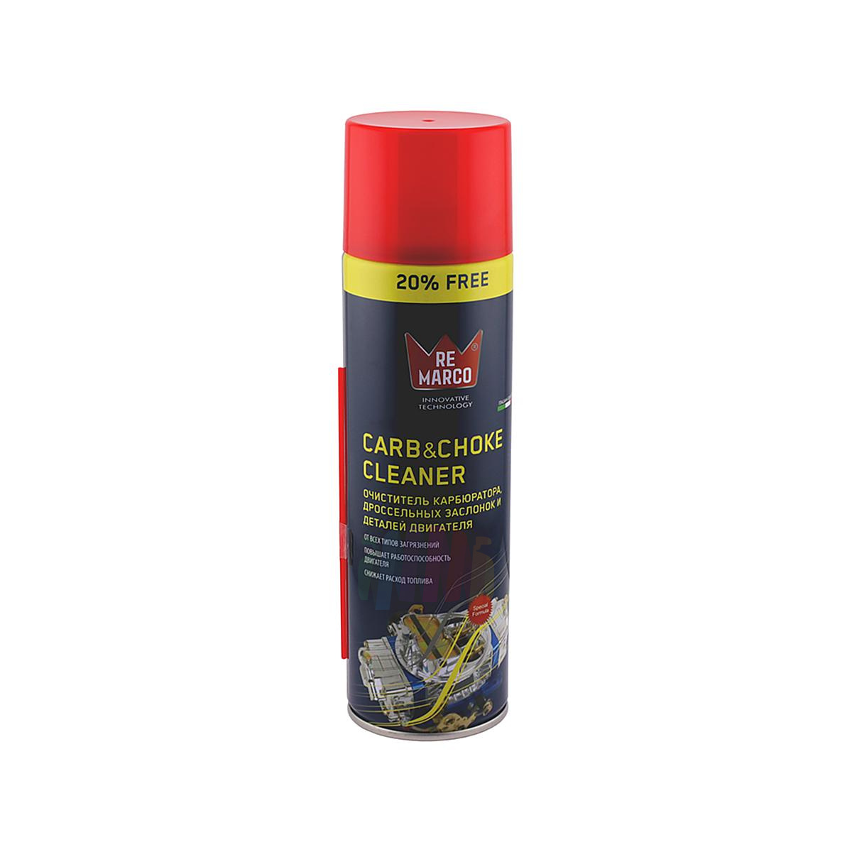 RE MARCO RM-759 Carb & Choke Cleaner Очиститель карбюратора, дроссельной заслонки и деталей двигателей аэрозоль 500 мл.