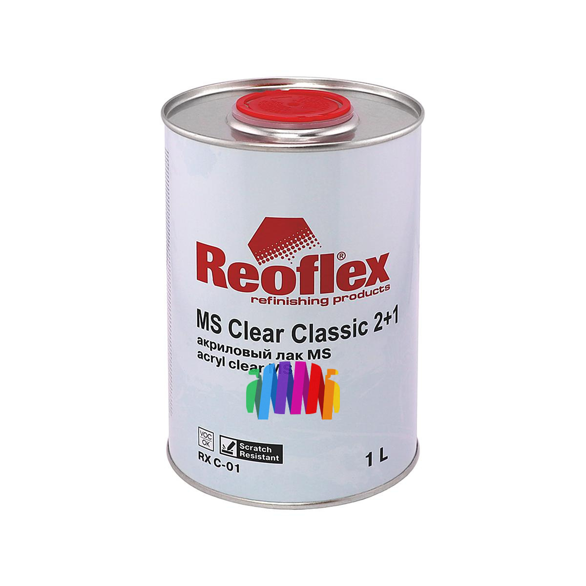 Лак акриловый Reoflex MS 2+1 Clear Classic 1 л. с отвердителем 0,5 л. 3