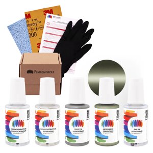 Ремкомплект для Subaru (Субару) «Willow Green Opal», код цвета 34W (зеленый), базовая автоэмаль, набор для ремонта сколов и царапин