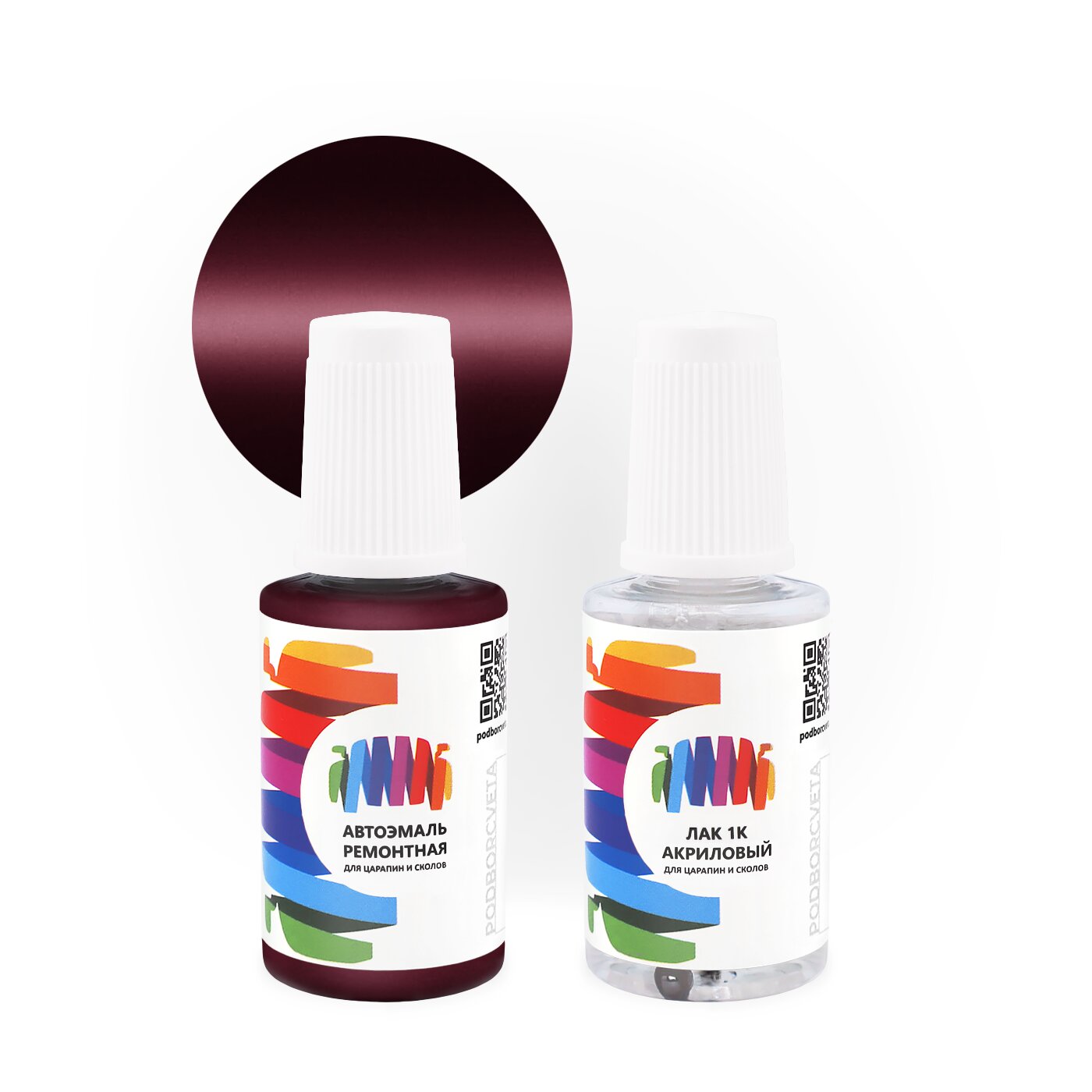 Подкраска для Mercury (Меркури) «Aroma Red», код цвета 18U, FA9155E (красный), базовая автоэмаль с кисточкой от сколов и царапин, штрих-корректор 20 мл.