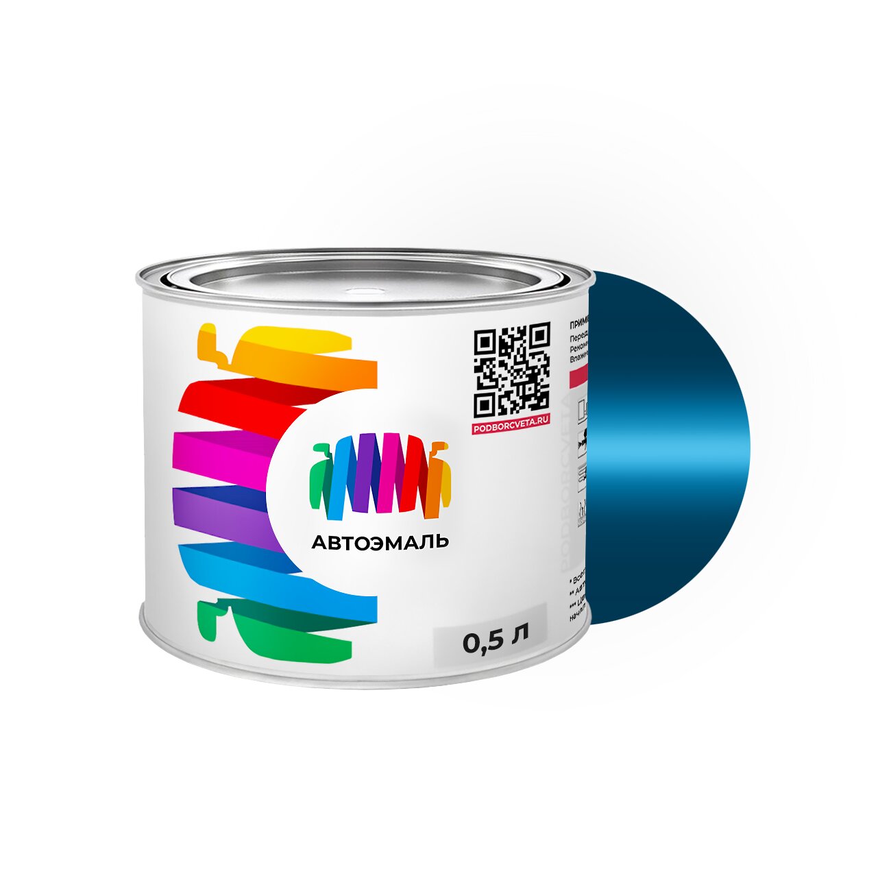 Автоэмаль Ford (Форд) «Fjord Blue», код цвета AH, Q, XSC1431 (синий), акриловая краска 0,5 л.