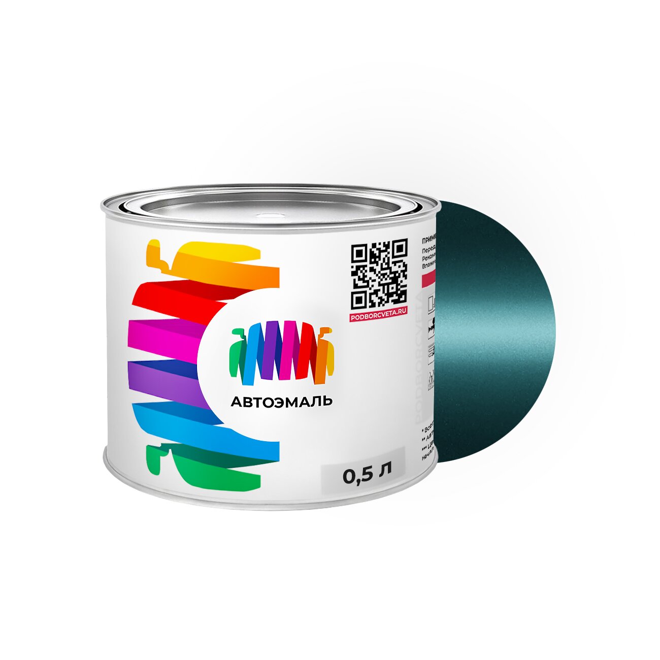 Автоэмаль Mitsubishi (Мицубиси) «Blue Green», код цвета FAD, GN (бирюзовый), базовая краска 0,5 л.