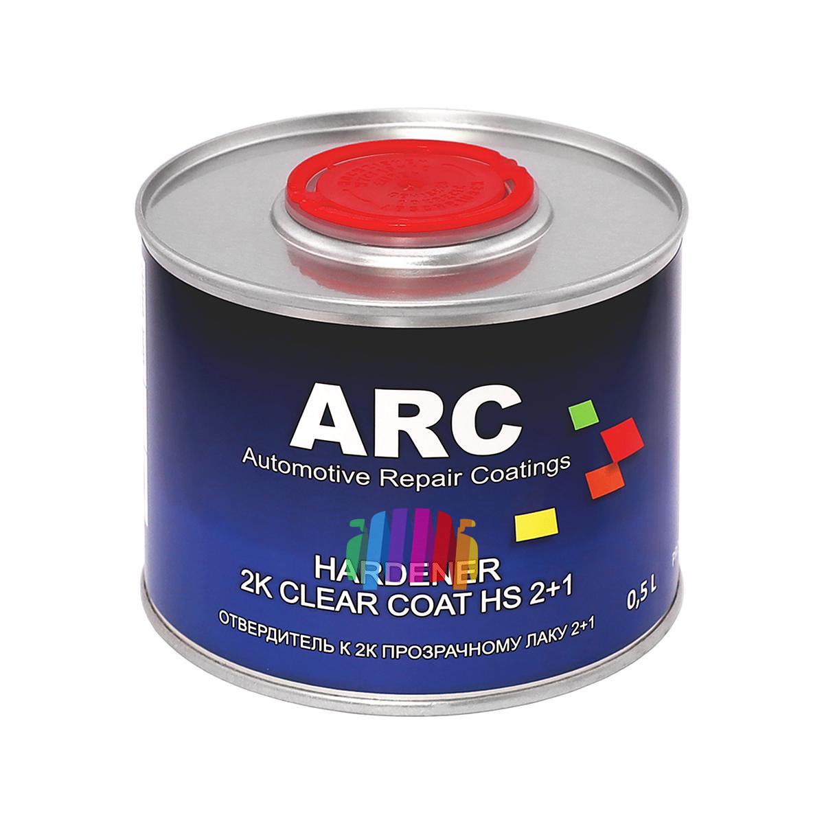 Прозрачный акриловый автомобильный лак ARC 2K HS 2+1 Clear Coat 1 л. с отвердителем 0,5 л. 3