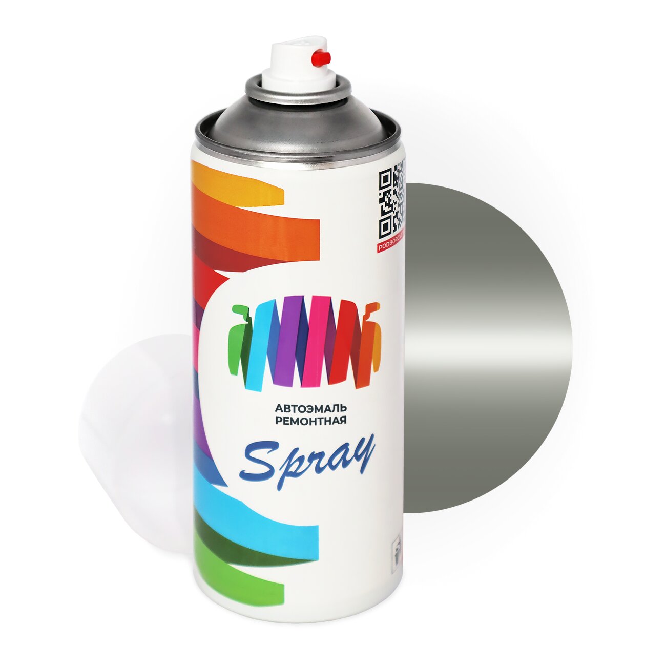 Аэрозольная краска для Toyota (Тойота) «Steel Grey», код цвета 117 (серый), акриловая автоэмаль, баллончик 520 мл.