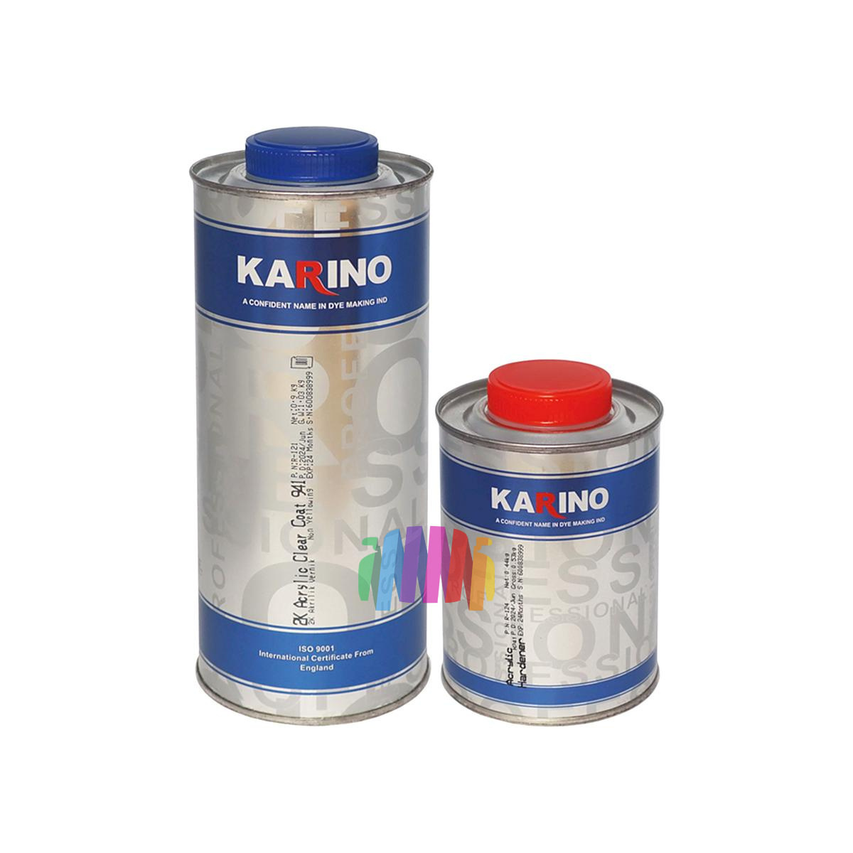 KARINO 2K Акриловый прозрачный лак 941 1 л. + отвердитель H241 0,5 л.