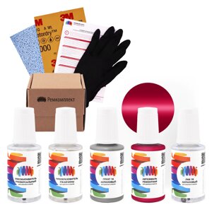 Ремкомплект для BMW (БМВ) «Fashionrot», код цвета 05-407-3542, 549 (красный), базовая автоэмаль, набор для ремонта сколов и царапин