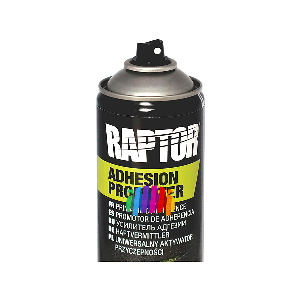Автомобильнй грунт усилитель адгезии U-POL Raptor Adhesion Promoter прозрачный аэрозоль 450 мл. 3