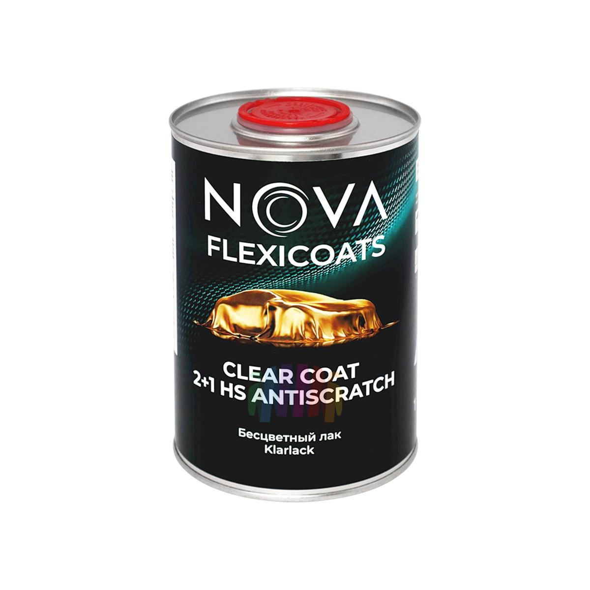 Устойчивый к царапинам автомобильный акриловый лак NOVA Flexicoats 2+1 HS Antiscratch 1 + 0,5 л. 3