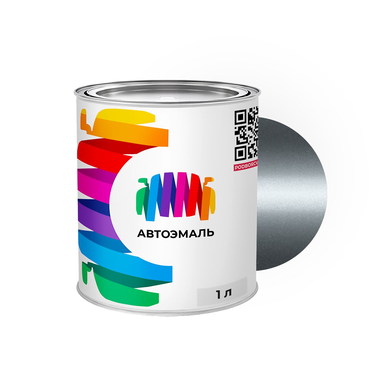 Автоэмаль Mazda (Мазда) «Machine Silver», код цвета 2QTC, 2QTCWWA (серый), базовая краска 1 л.