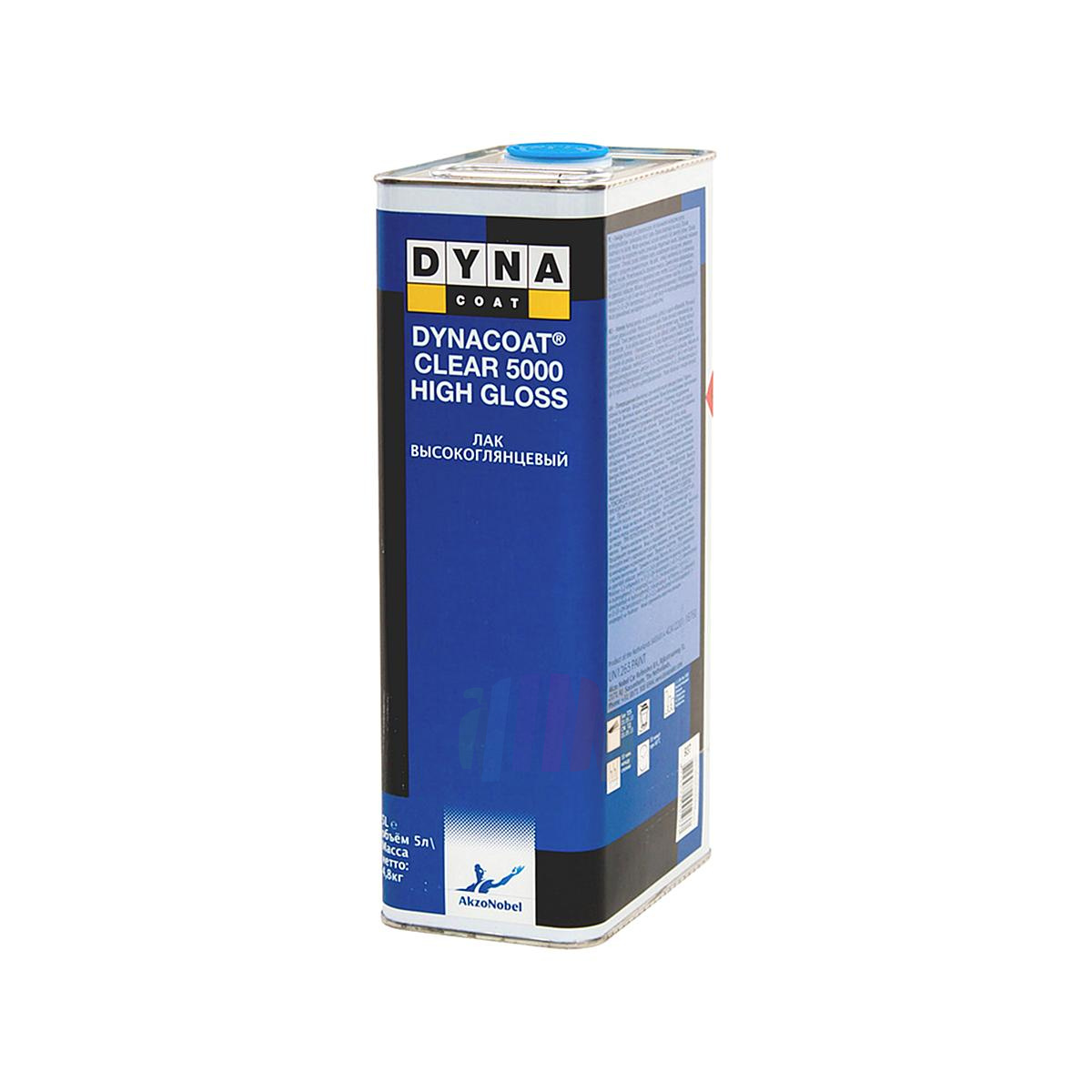 DYNACOAT Clear 5000 High Gloss HS Высокоглянцевый автомобильный лак 5 л. без отвердителя