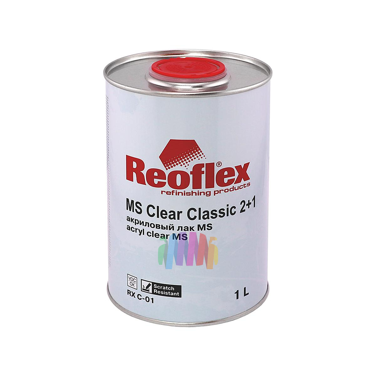 Лак акриловый Reoflex MS 2+1 Clear Classic 1 л. с отвердителем 0,5 л. 3