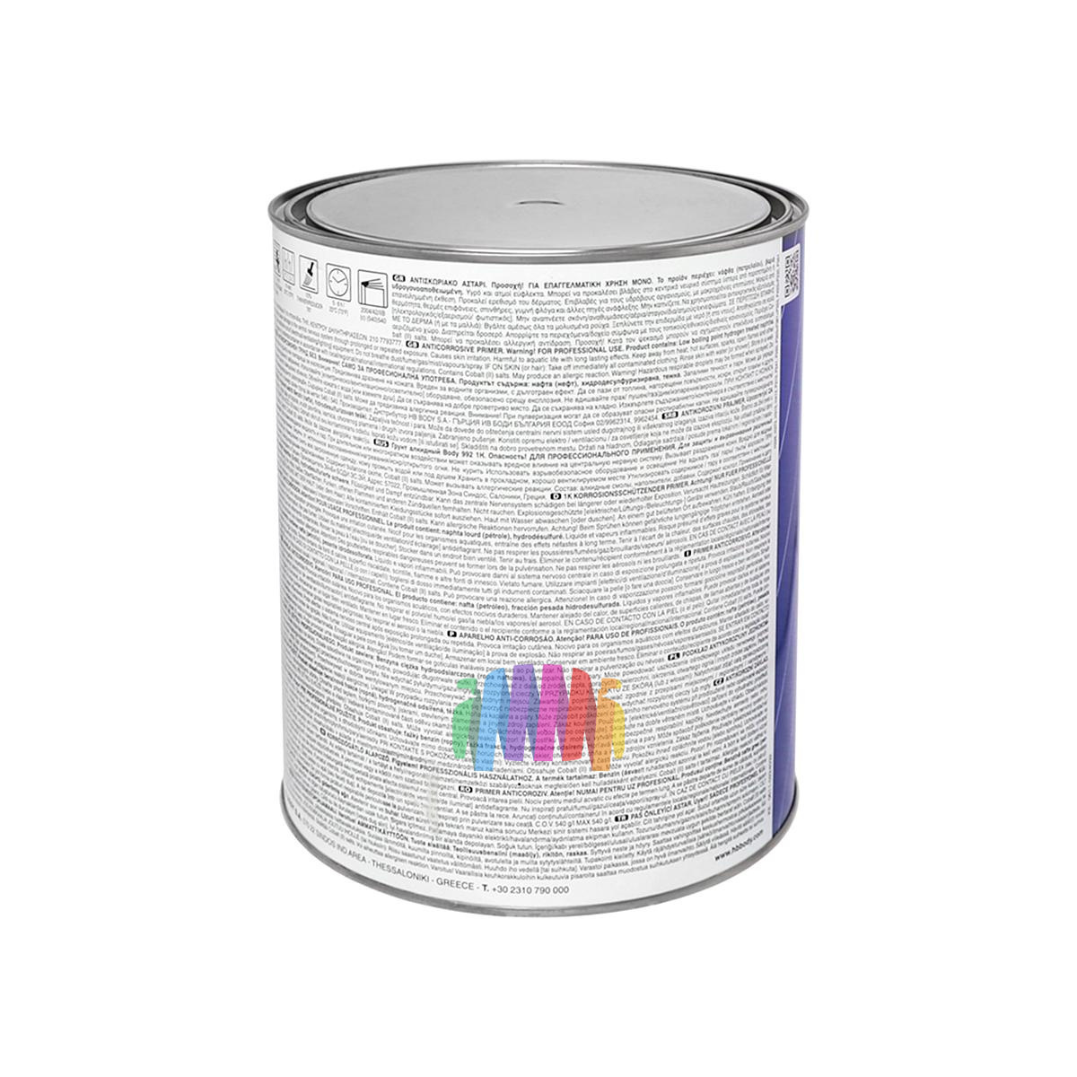 Антикоррозийный грунт HB Body 992 серый 5 кг. 3