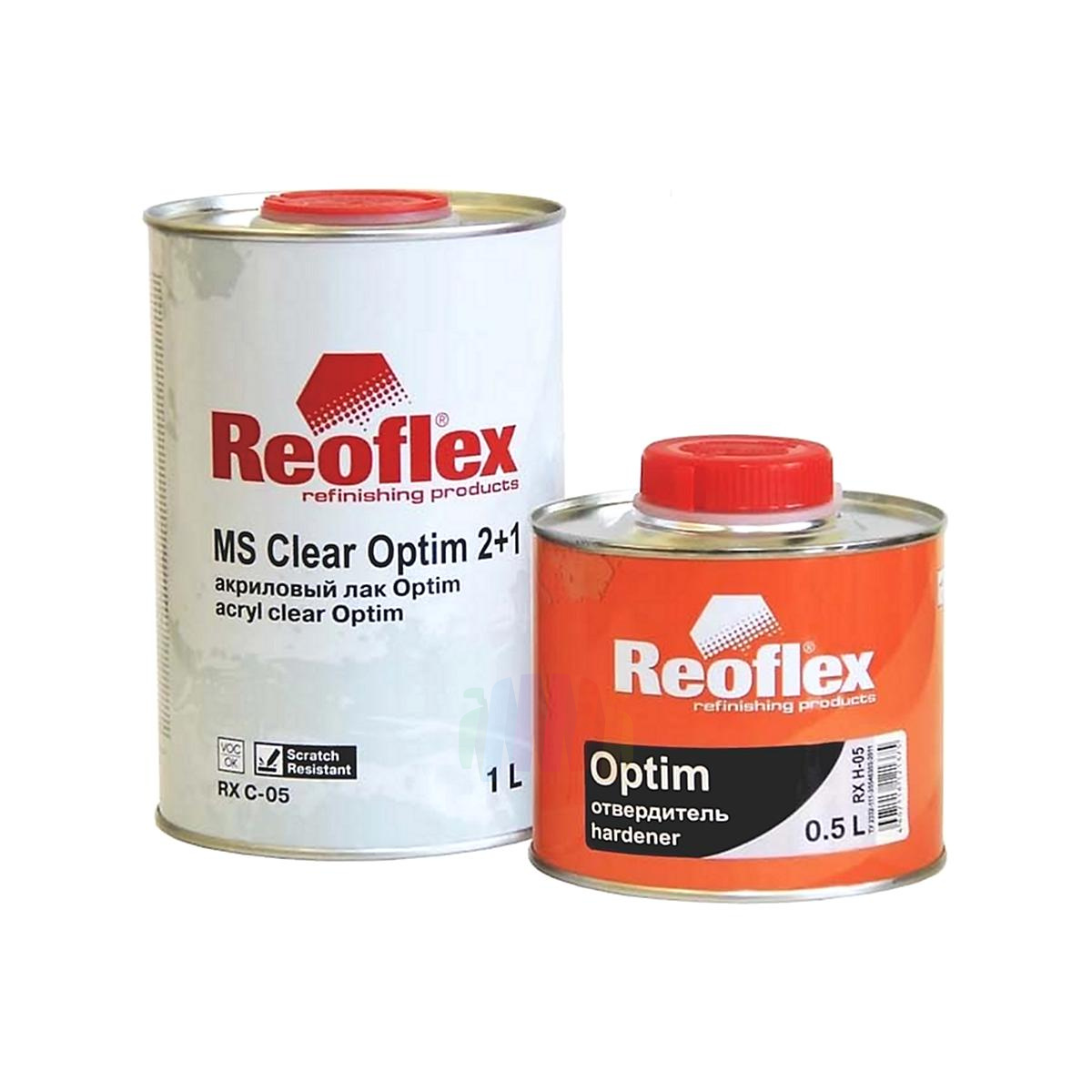 REOFLEX RX C-05 MS 2+1 Clear Optim Лак автомобильный акриловый 1 л. с отвердителем 0,5 л.