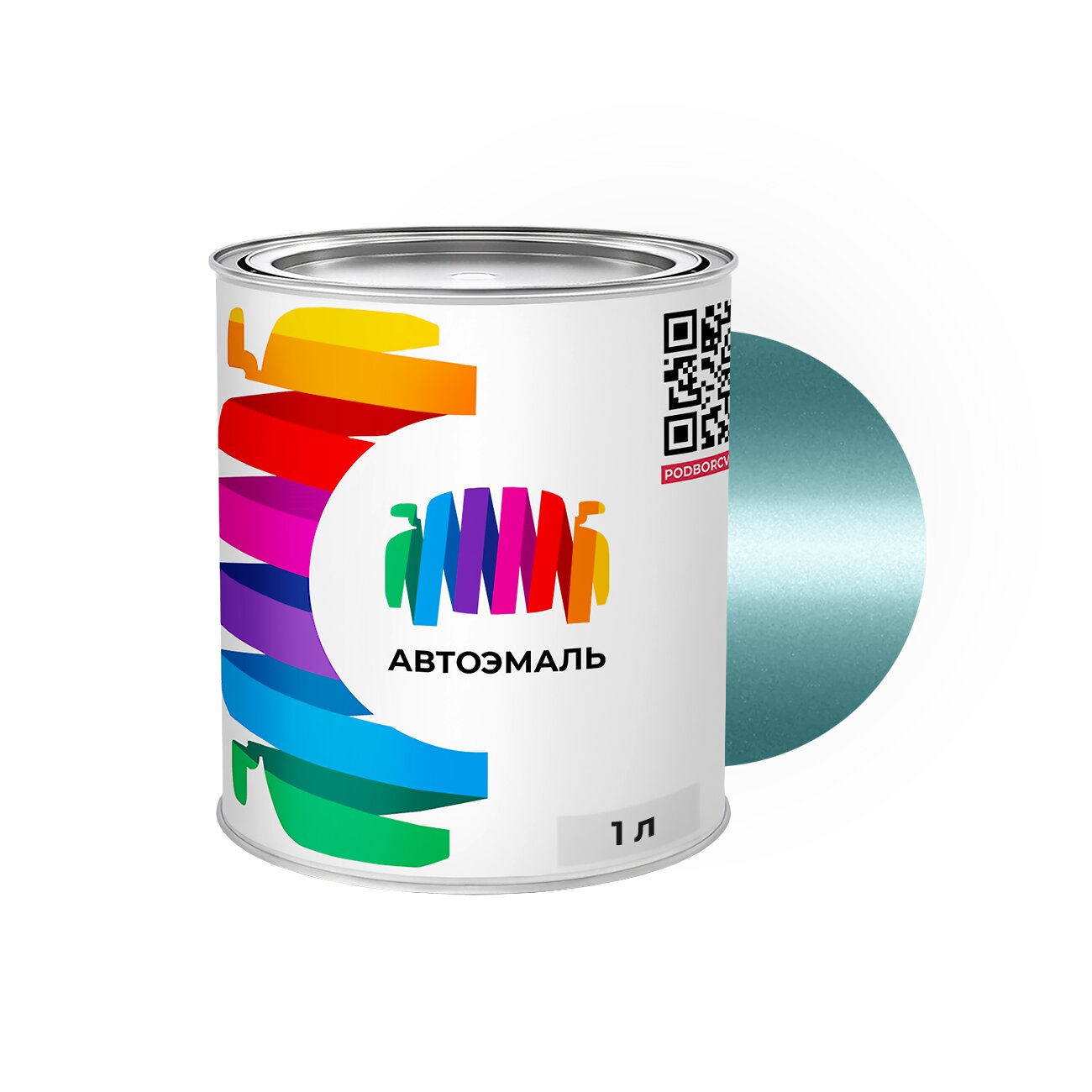 Автоэмаль Mazda (Мазда) «Rhyl Blue», код цвета L6 (сине-бирюзовый), базовая краска 1 л.