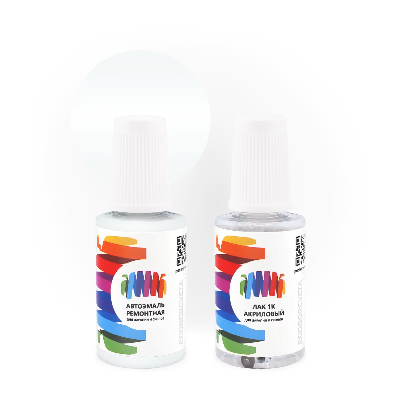 Подкраска для Chevrolet (Шевроле) «White», код цвета 202 (белый), базовая автоэмаль с кисточкой от сколов и царапин, штрих-корректор 20 мл.