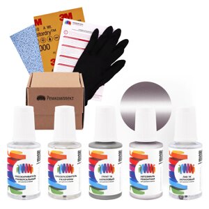 Ремкомплект для Man-Buessing (МАН) «Apfelblute», код цвета FS43MR685, MR685 (фиолетово-белый), базовая автоэмаль, набор для ремонта сколов и царапин