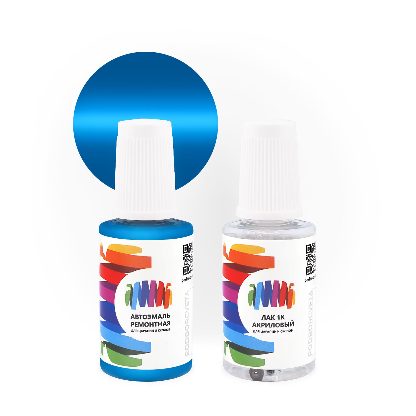 Подкраска для Isuzu (Исузу) «Blau», код цвета SB294 (синий), базовая автоэмаль с кисточкой от сколов и царапин, штрих-корректор 20 мл.