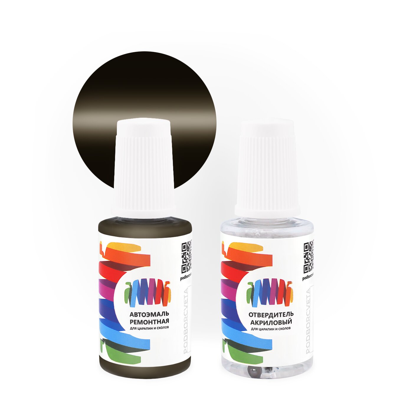 Подкраска для Ford (Форд) «Otosan Haki», код цвета Y876 (коричневый), акриловая автоэмаль с кисточкой от сколов и царапин, штрих-корректор 20 мл.