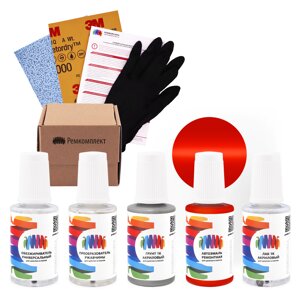 Ремкомплект для DAF (ДАФ) «Rot», код цвета 1490, 1795797, CA206PB, CA206-RED, P5377 (красный), базовая автоэмаль 3 сл., набор для ремонта сколов и царапин