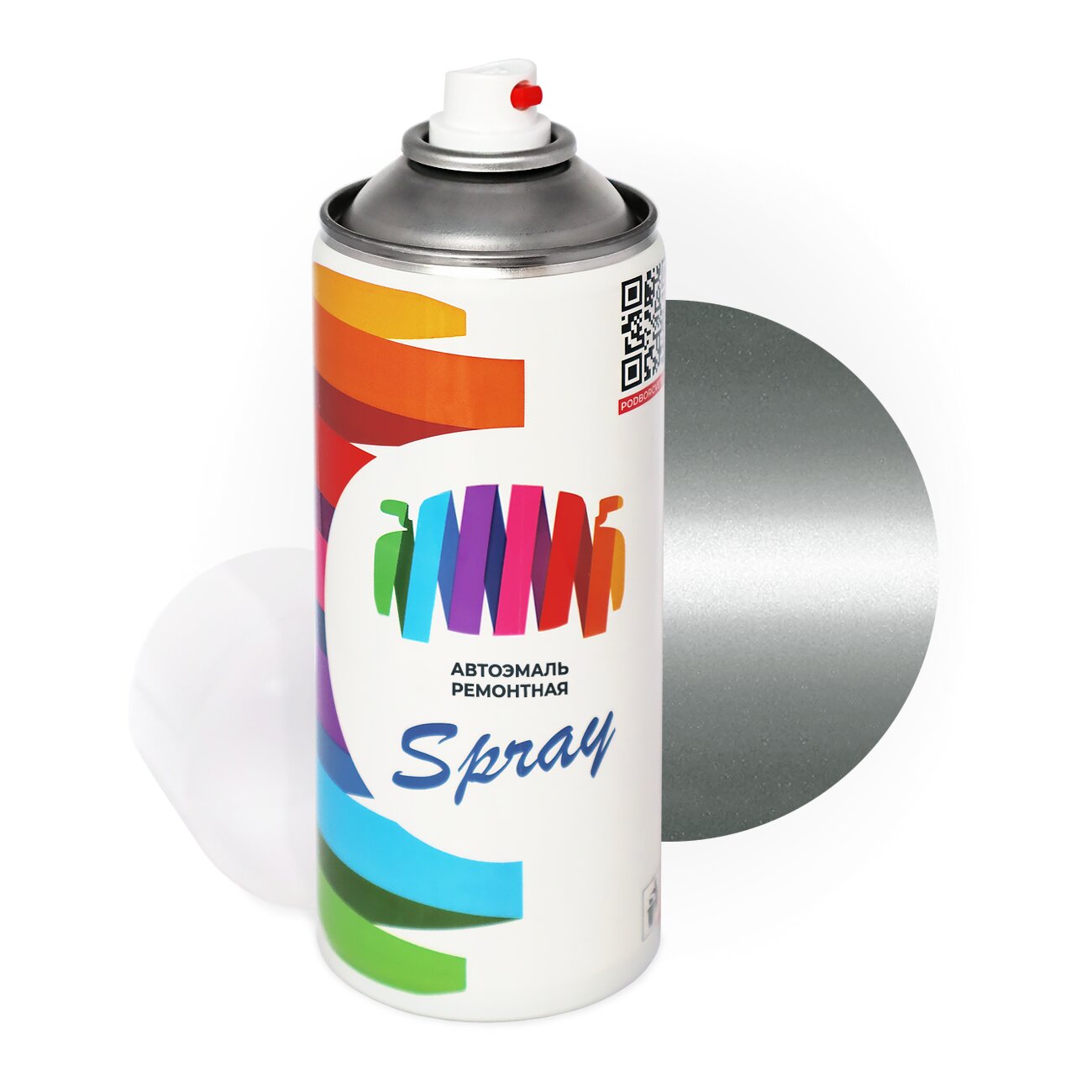 Аэрозольная краска для Plymouth (Плимут) «Lt. Silver Star», код цвета AC, KAC, PAC, QAC (серый), базовая автоэмаль, баллончик 520 мл.