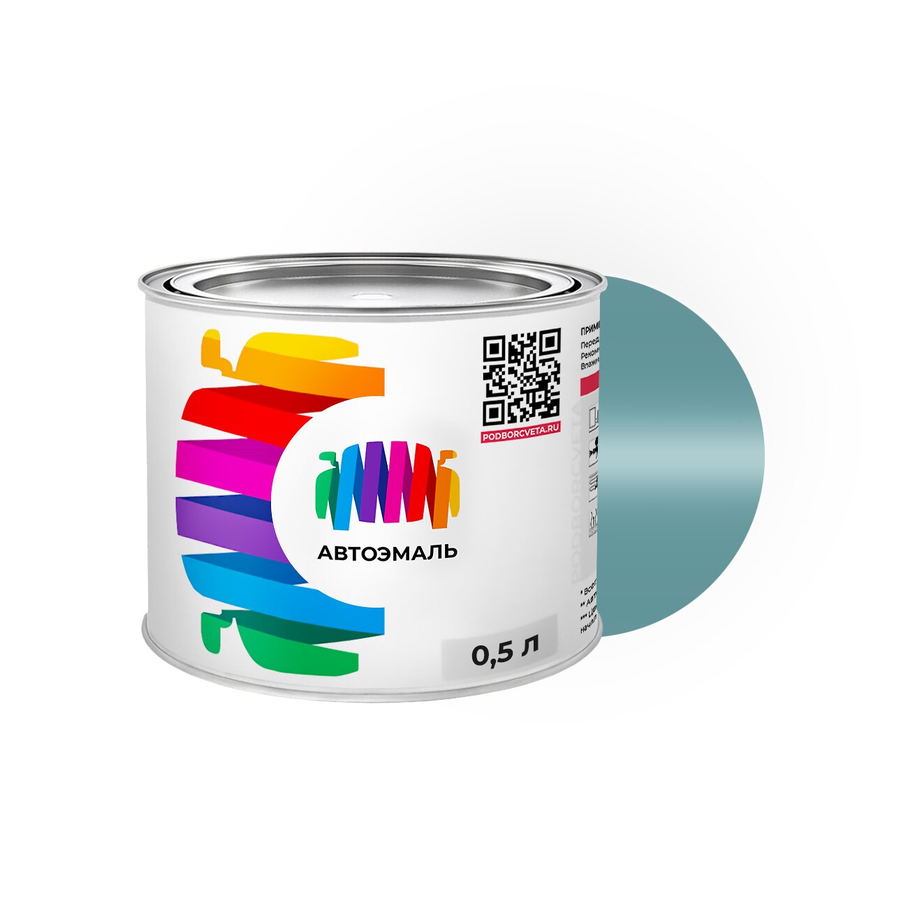 Автоэмаль Toyota (Тойота) «Primer Blue», код цвета 6M8 (синий), базовая краска 0,5 л.