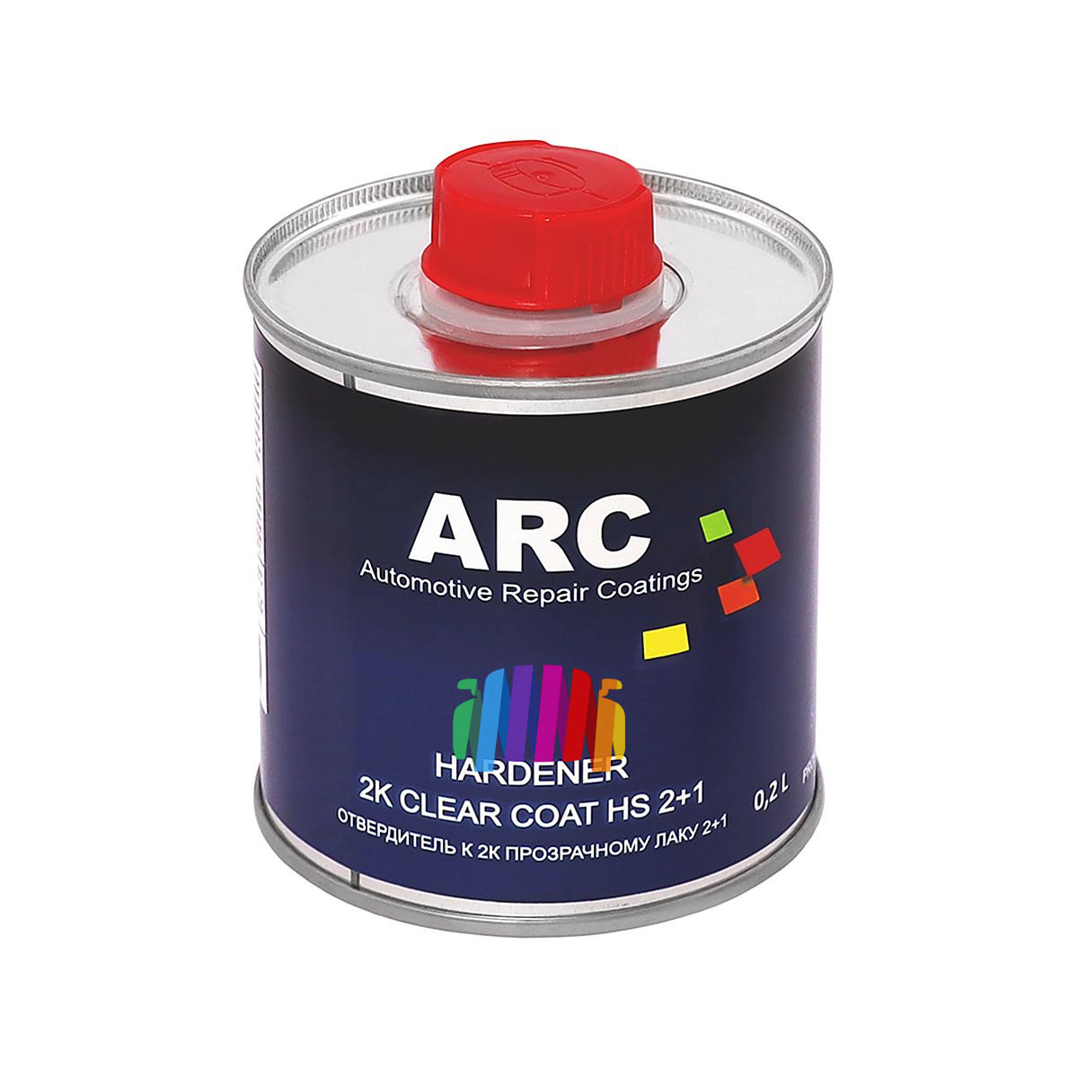 Прозрачный акриловый автомобильный лак ARC 2K HS 2+1 Clear Coat 0,4 л. с отвердителем 0,2 л. 3
