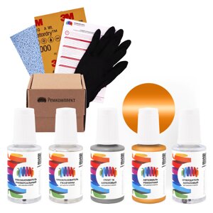 Ремкомплект для Toyota (Тойота) «Orange», код цвета 539 (коричнево-оранжевый), акриловая автоэмаль, набор для ремонта сколов и царапин