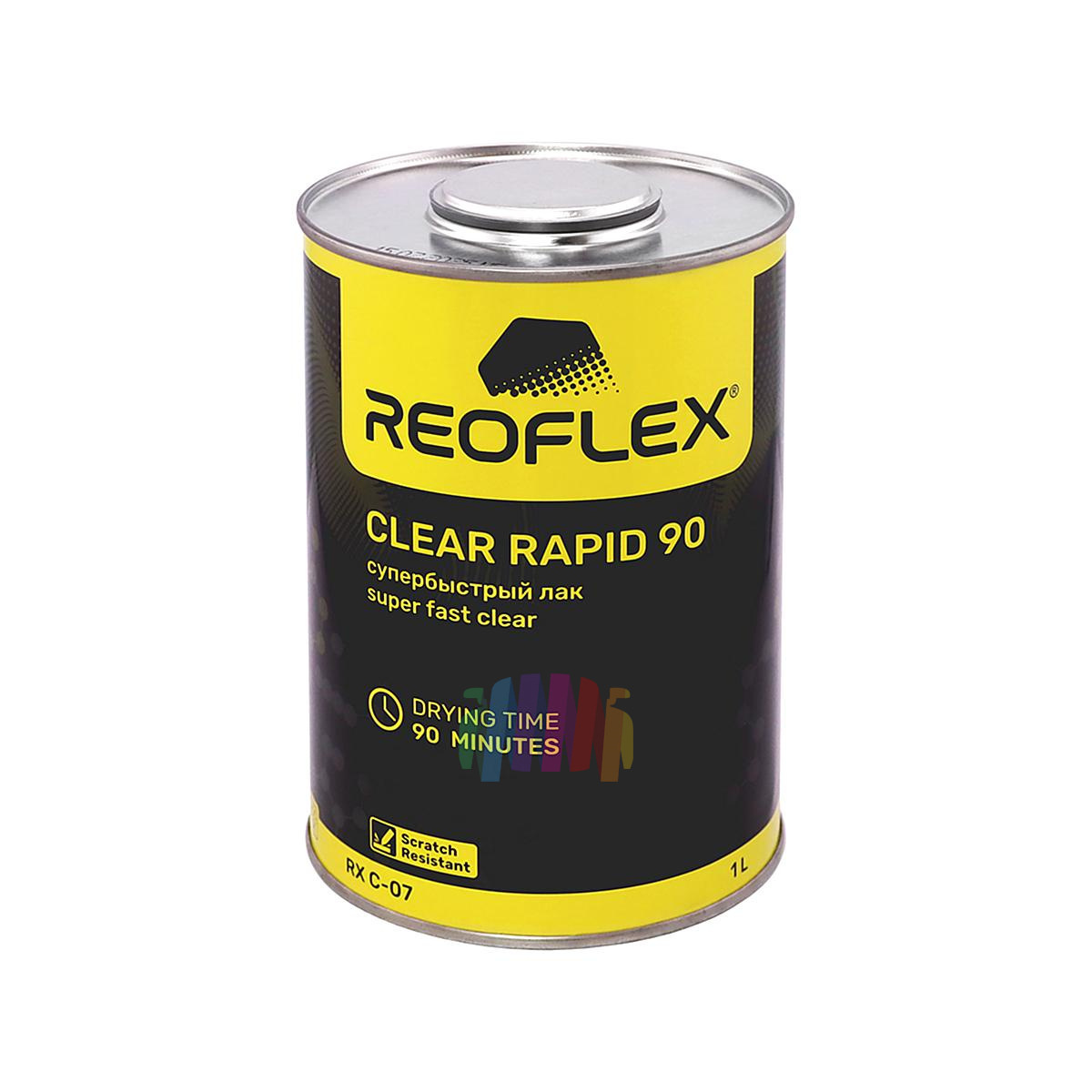 Супербыстрый лак против царапин Reoflex Clear Rapid 90 Super Fast 1 л. с отвердителем 0,5 л. 3