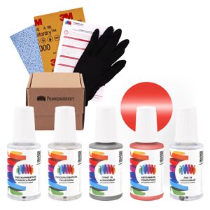 Ремкомплект для Opel (Опель) «Korallen Rot», код цвета 421C, G32, WA421C (оранжево-красный), базовая автоэмаль, набор для ремонта сколов и царапин