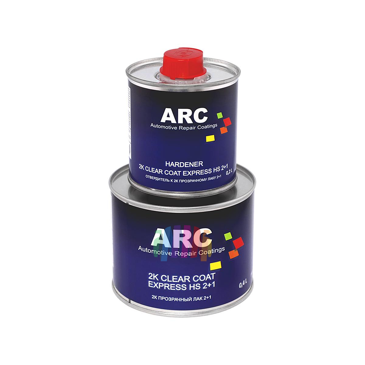 Прозрачный акриловый лак ARC 2K Express HS 2+1 Clear Coat 0,4 л. с отвердителем 0,2 л. 4