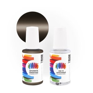 Подкраска для Ford (Форд) «Noisette», код цвета 9TQC, 9TQCWWA, BR, NS (коричневый), базовая автоэмаль с кисточкой от сколов и царапин, штрих-корректор 20 мл.