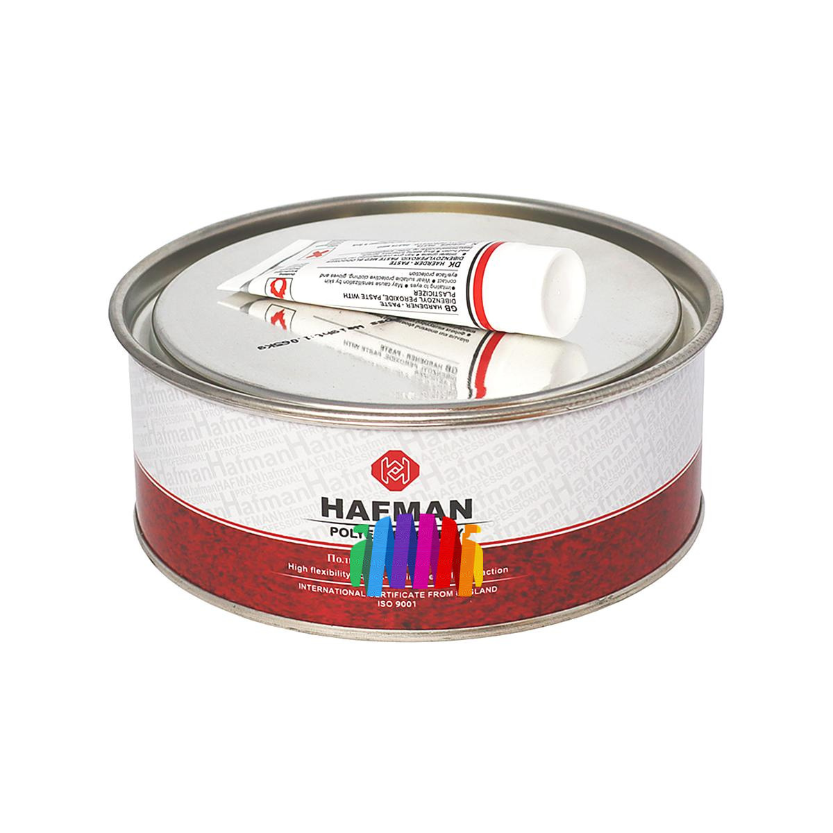 Шпатлевка универсальная автомобильная Hafman Polyester Putty 1 кг.