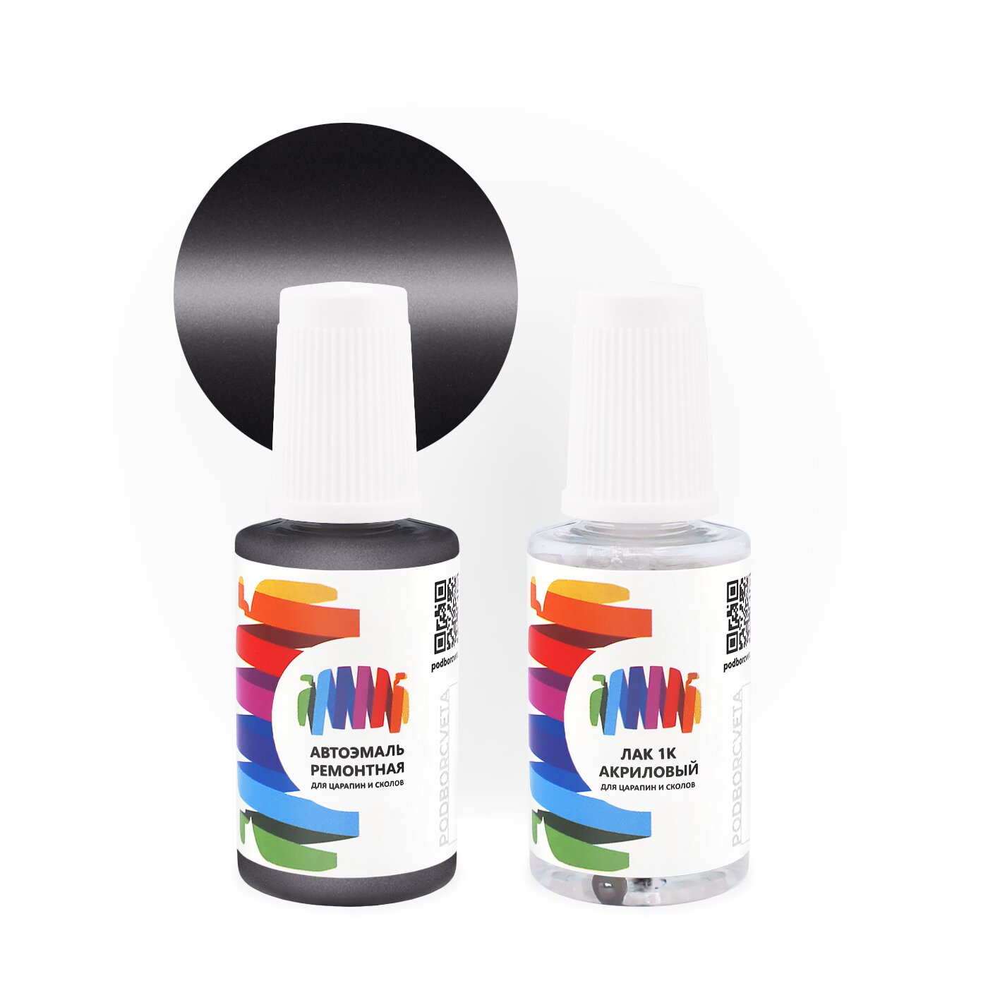 Подкраска для Renault (Рено) «Gris Shetland», код цвета C68 (серый), базовая автоэмаль с кисточкой от сколов и царапин, штрих-корректор 20 мл.