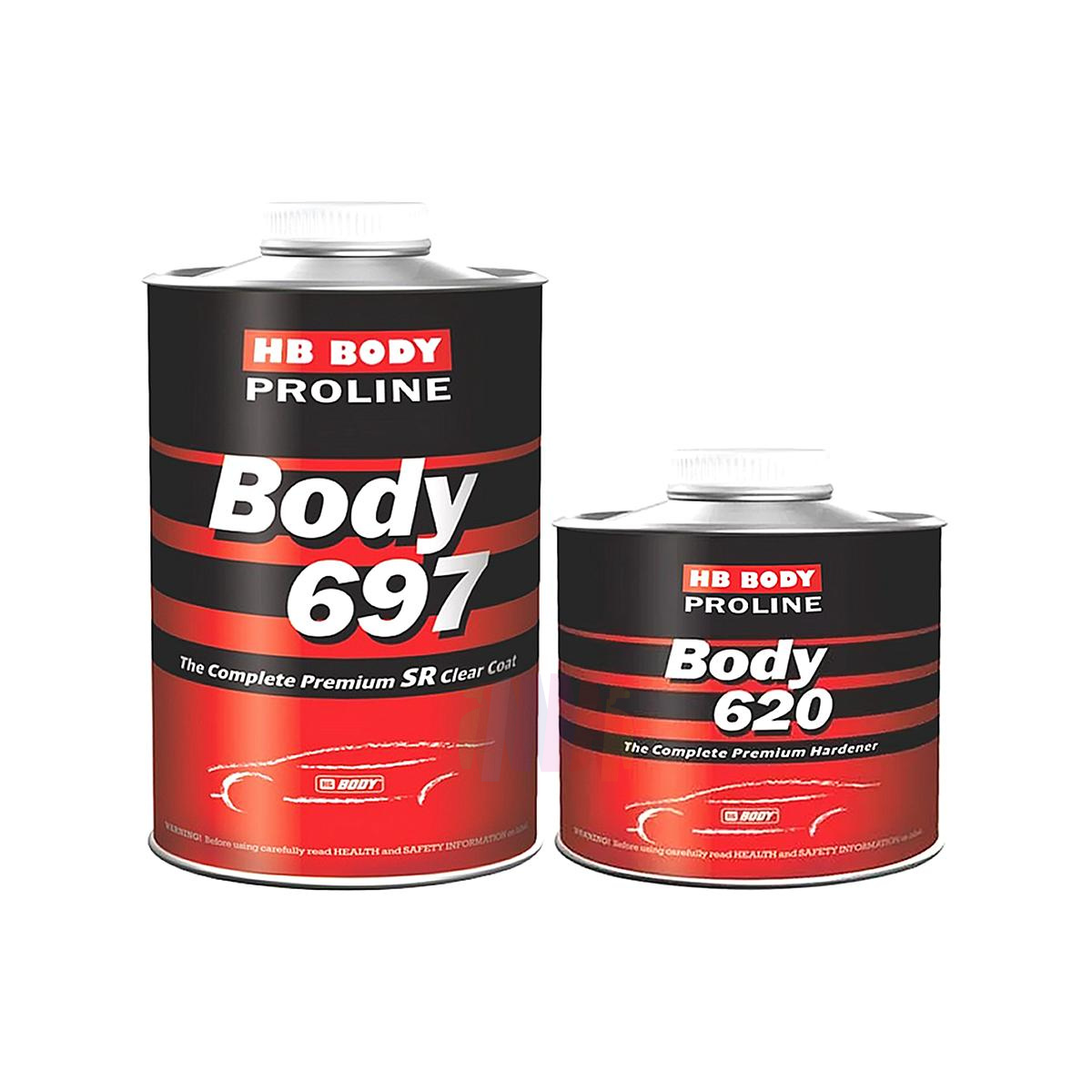 BODY 697 2:1 SR Proline Автомобильный лак против царапин 1 л. с отвердителем 0,5 л.
