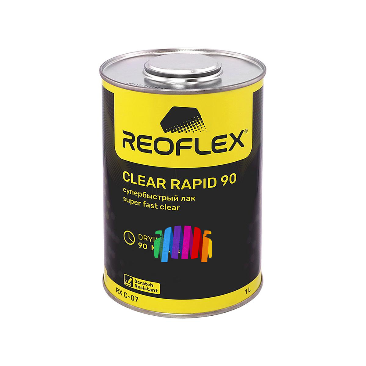 Супербыстрый лак против царапин Reoflex Clear Rapid 90 Super Fast 1 л. с отвердителем 0,5 л. 3