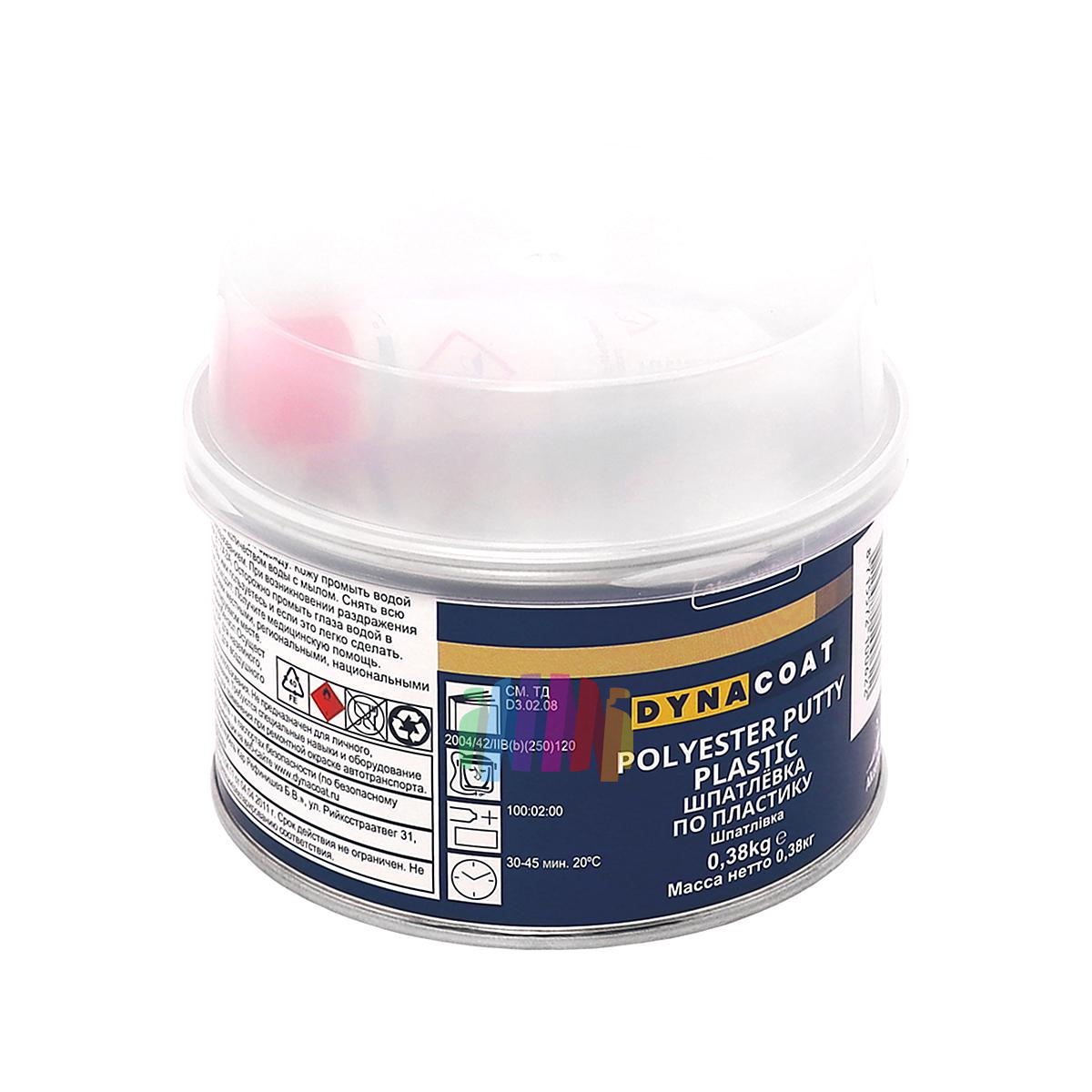 Dynacoat Шпатлевка для пластика Polyester Putty Plastic 0,4 кг. 2