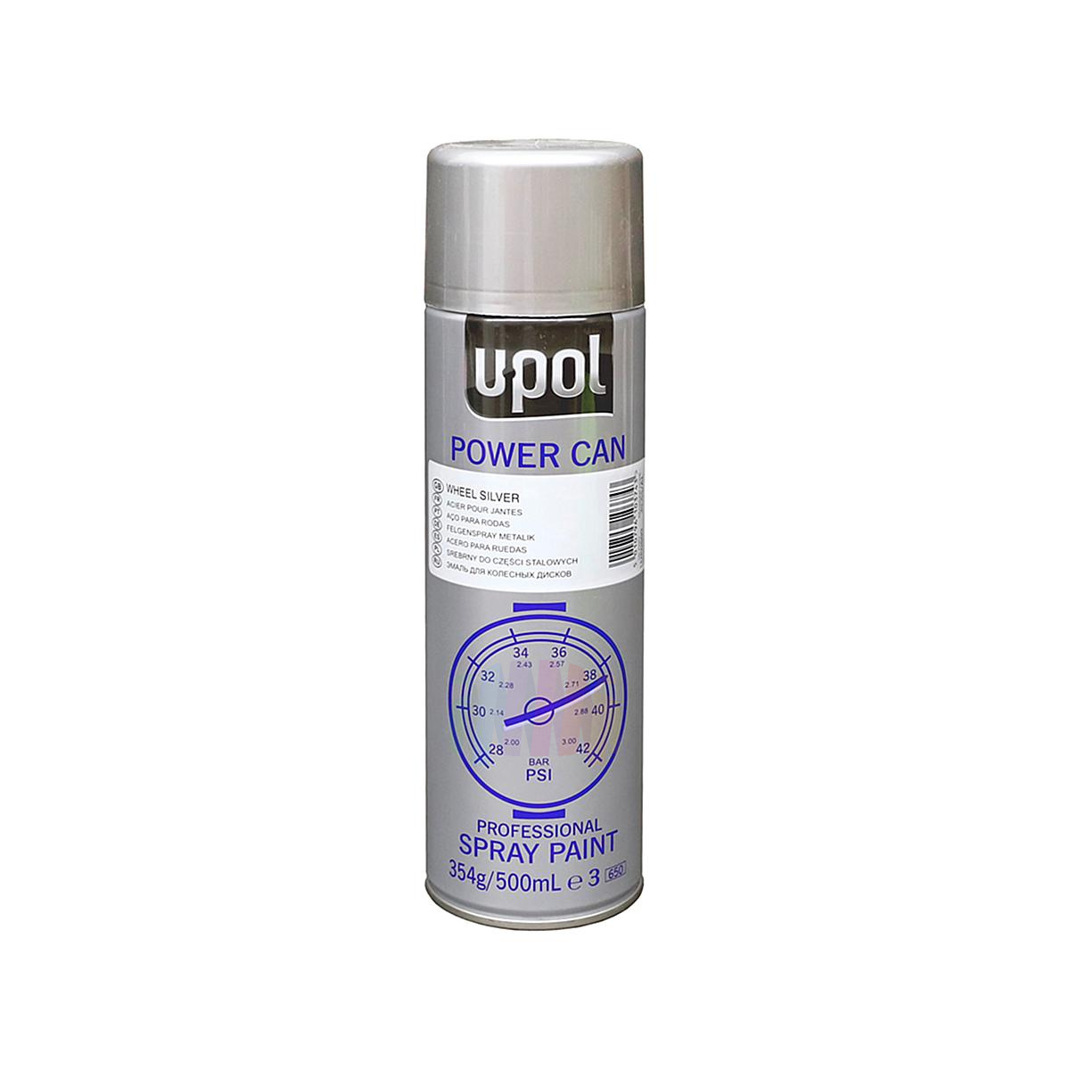 U-POL Wheels Power Can Эмаль автомобильная для колесных дисков аэрозоль 500 мл.