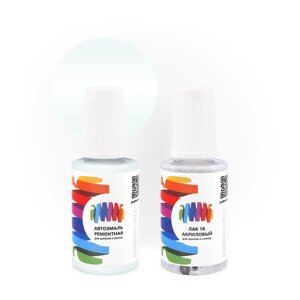 Подкраска для Smart (Смарт) «Ice White», код цвета C69L, EAN (белый), базовая автоэмаль с кисточкой от сколов и царапин, штрих-корректор 20 мл.