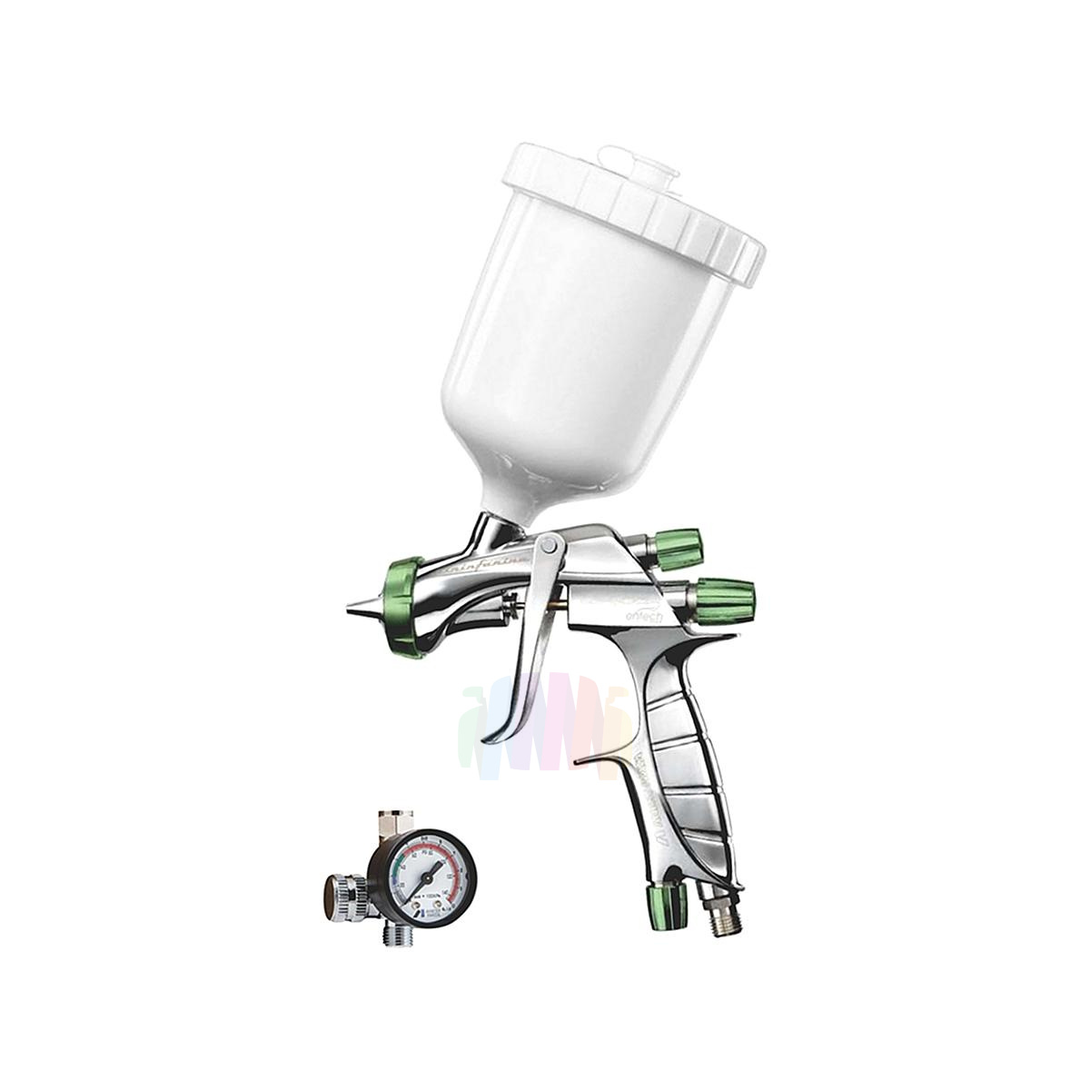 ANEST IWATA LS-400-ETS13 Supernova Профессиональный краскопульт низкого давления 600 мл. с манометром