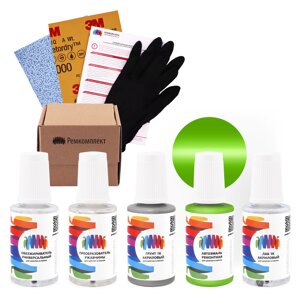 Ремкомплект для Opel (Опель) «Gelbgruen», код цвета 792, EN (зеленый), базовая автоэмаль, набор для ремонта сколов и царапин