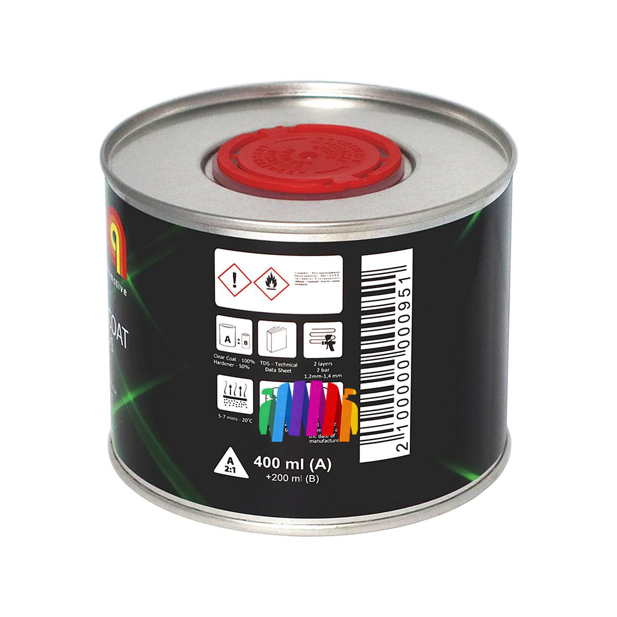 Лак акриловый Ilpa MS 2+1 Clear Coat бесцветный 0,4 л. с отвердителем 0,2 л 4