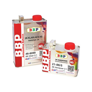 BBP BIG BEN 2K Klarlack HS Clear Лак автомобильный прозрачный полиуретановый 1 л. с отвердителем 0,5 л.