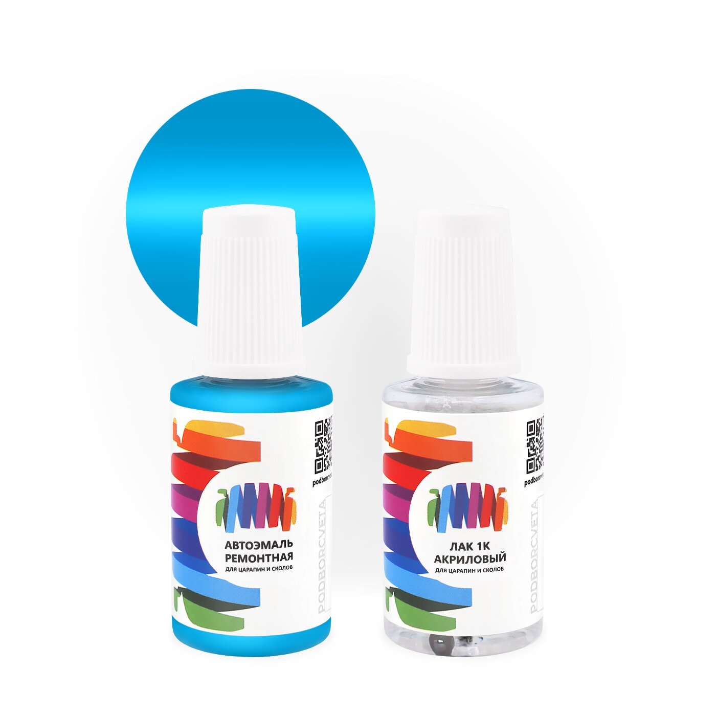 Подкраска для DAF (ДАФ) «Cargo Blue», код цвета 1659418-5755, 1659418-5755-AA-F, 5755, F4833 (синий), базовая автоэмаль с кисточкой от сколов и царапин, штрих-корректор 20 мл.