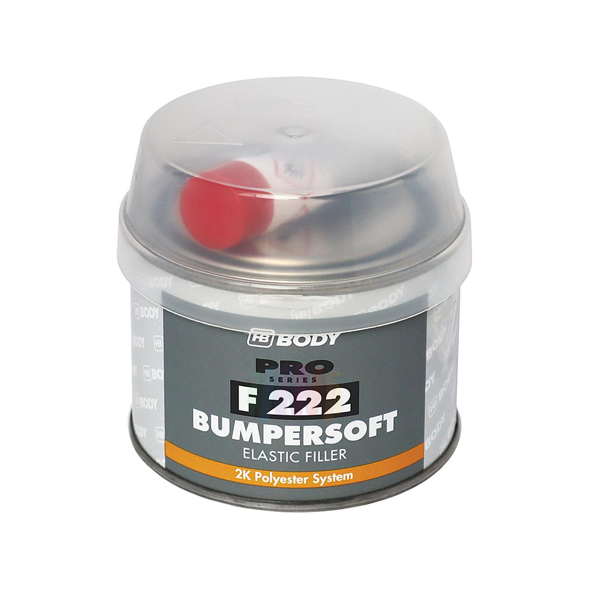 HB BODY F222 Bumpersoft Elastic Filler Автомобильная шпатлевка наполнитель по пластику 0,25 кг.