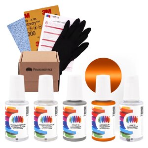 Ремкомплект для Mercedes Benz (Мерседес Бенц) «Sunsetbeam», код цвета 173, 2173, DB2173, MB2-173 (оранжевый), базовая автоэмаль 3 сл., набор для ремонта сколов и царапин