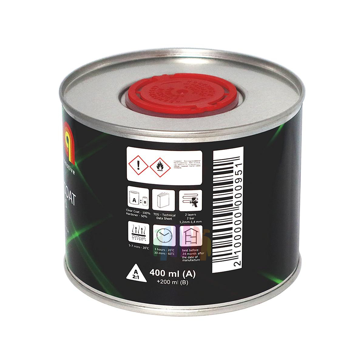 Лак акриловый Ilpa MS 2+1 Clear Coat бесцветный 0,4 л. с отвердителем 0,2 л 4