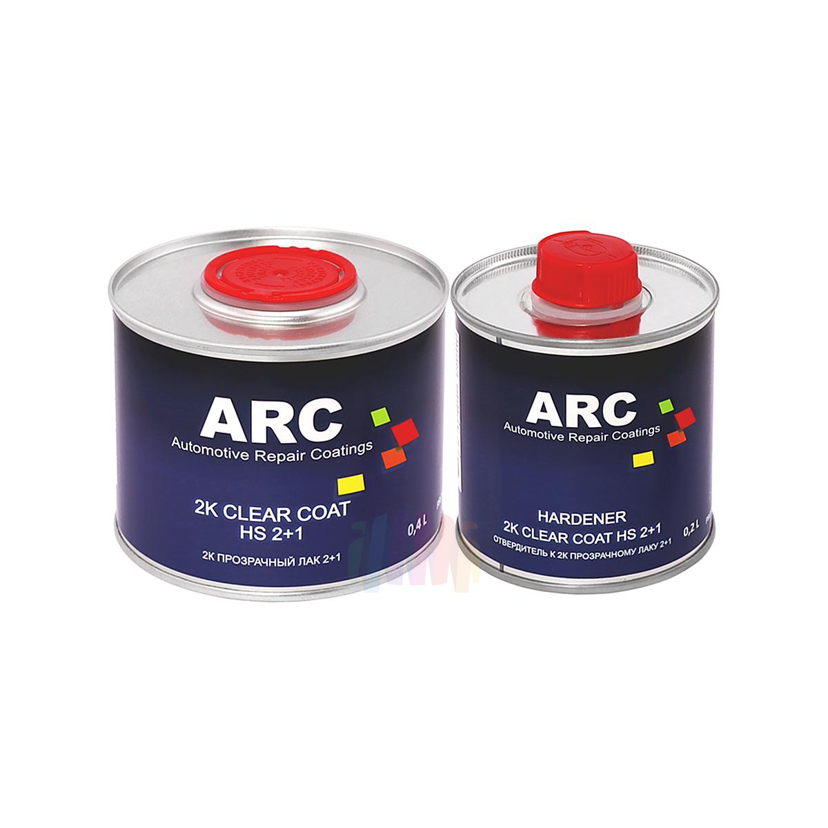ARC 2K HS 2+1 Clear Coat Прозрачный акриловый автомобильный лак 0,4 л. с отвердителем 0,2 л.
