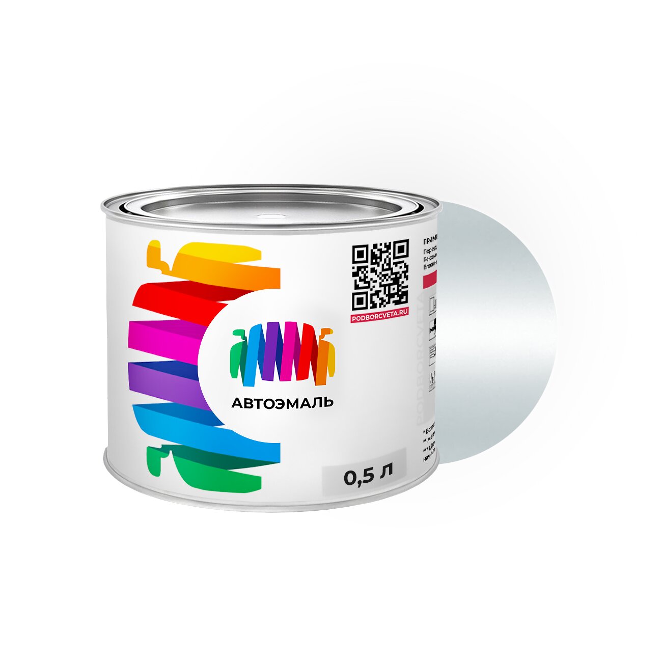 Автоэмаль Cadillac (Кадиллак) «White Gold», код цвета 93, WA961L (бело-желтый), базовая краска 3 сл. 0,5 л.