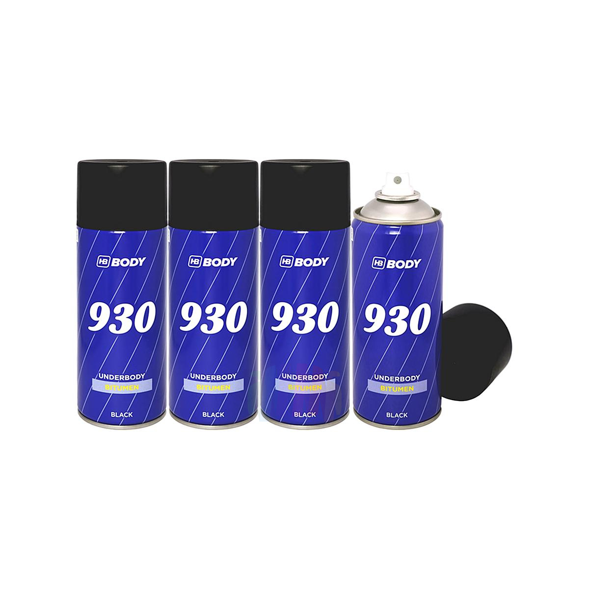 HB BODY 930 Антикор автомобильный аэрозоль 400 мл., комплект 4 шт.