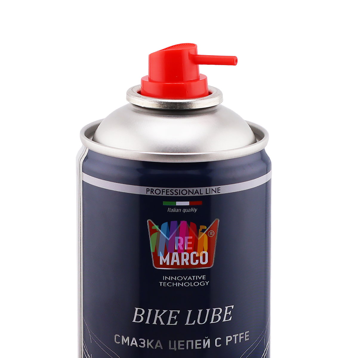 Смазка для цепей с PTFE (тефлоновая с индикатором нанесения) Re Marco RM-764 аэрозоль 400 мл. 001-03